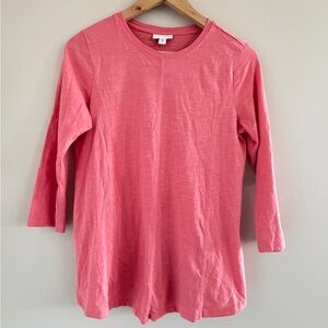 J.Jill Womens XS 3/4 Sleeve Pima Cotton Tee Soft Minimalist Casual Lounge Shirt